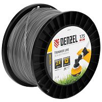 Леска для триммера двухкомпонентная квадрат, 2,4мм х 175м, на DIN катушке EXTRA CORD Denzel