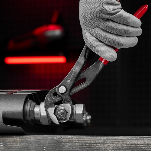 Клещи переставные 300 мм, кнопочный механизм, хром-ванадий, обливные рукоятки Matrix фото 12