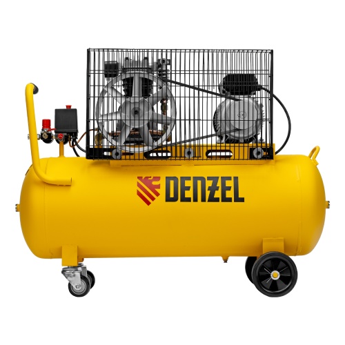Компрессор воздушный BCI2300/100, ременный привод, 2.3 кВт, 100 литров, 400 л/мин Denzel фото 5