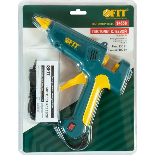 Клеевой пистолет FIT 60 Вт /100 Вт 14358 фото 3 Клеевой пистолет FIT 60 Вт /100 Вт 14358 фото 3