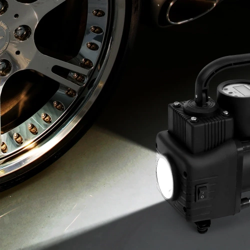 Двухцилиндровый компрессор AUTOVIRAZH 95 л/мин с цифровым манометром и функцией автостоп AV-010999 фото 9