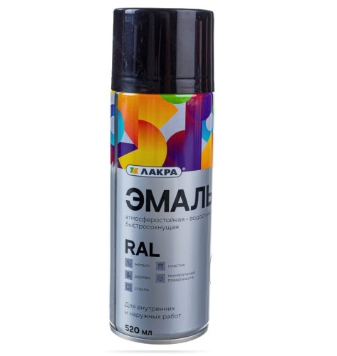 Эмаль аэрозольная Лакра шоколадно-коричневая RAL 8017 520 мл Эмаль аэрозольная Лакра шоколадно-коричневая RAL 8017 520 мл
