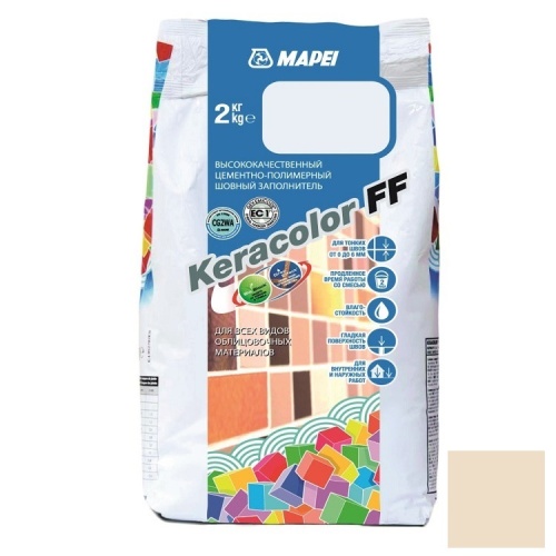 Затирка цементная Mapei Keracolor FF №130 жасмин 2 кг