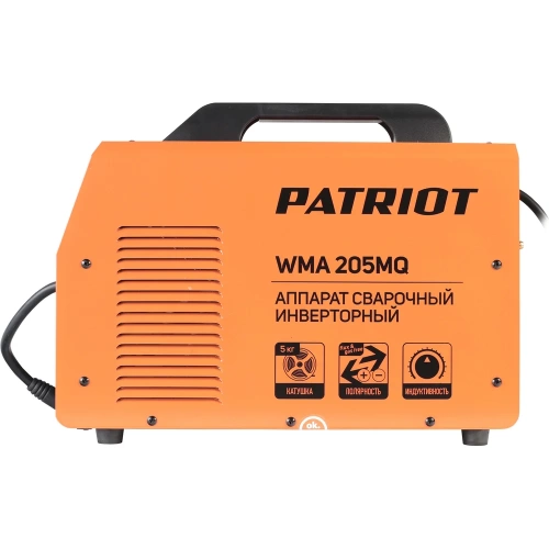 Сварочный инверторный полуавтомат PATRIOT WMA 205MQ MIG/MAG/MMA, полуавтоматическая сварка в среде 605302155 фото 11