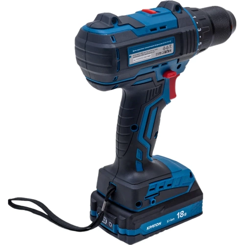 Аккумуляторная бесщеточная дрель-шуруповерт Кратон BCD18-OFA SET АКБ 2.0А·ч, ЗУ, кейс 3 11 01 072 фото 5 Аккумуляторная бесщеточная дрель-шуруповерт Кратон BCD18-OFA SET АКБ 2.0А·ч, ЗУ, кейс 3 11 01 072 фото 5