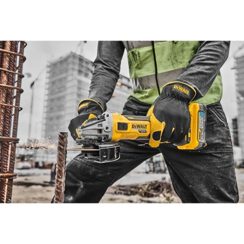 Аккумуляторная угловая шлифмашина Dewalt DCG405P2, 18 В, 125 мм, 9000 об/мин, с 2 АКБ 5 Ач и ЗУ, в кейсе TSTAK DCG405P2-QW фото 8