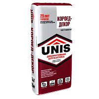 Штукатурка декоративная Unis Короед-декор 25 кг