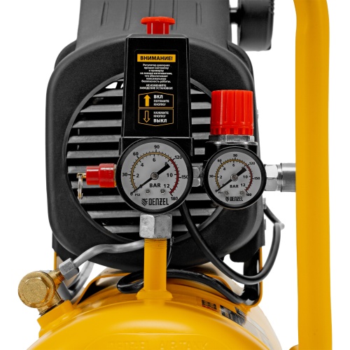 Компрессор воздушный DLC1300/24 безмасляный 1.3 кВт, 24 литра, 206 л/мин Denzel фото 13 Компрессор воздушный DLC1300/24 безмасляный 1.3 кВт, 24 литра, 206 л/мин Denzel фото 13