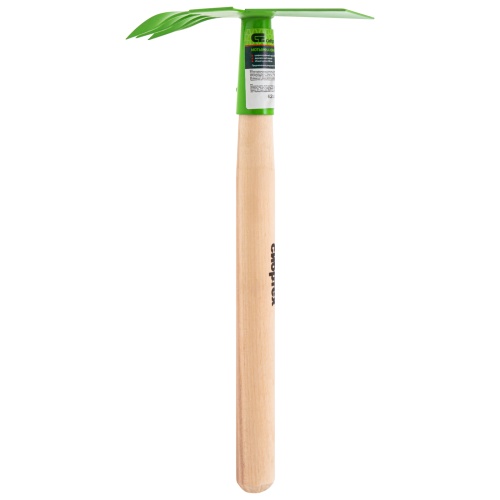 Мотыжка комбинированная, 80 х 380 мм, стальная, деревянная рукоятка, Агроном, Сибртех фото 2