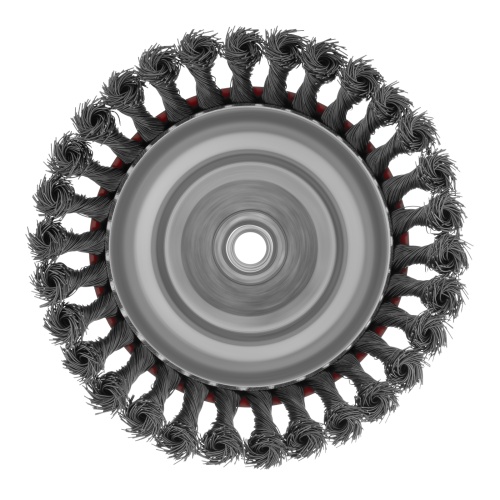 Щетка для УШМ, 150 мм, М14, "чашка", крученая проволока 0.5 мм Matrix фото 4