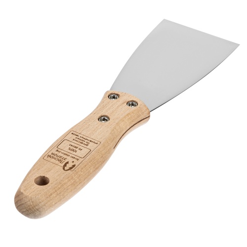 Шпательная лопатка из нержавеющей стали, 60 мм, буковая рукоятка, EFP Matrix фото 4