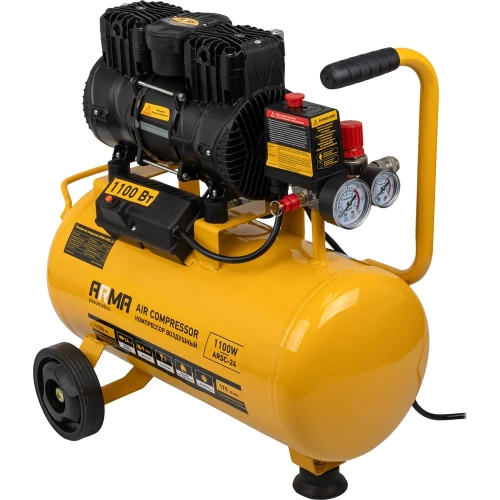 Компрессор воздушный безмасляный малошумный ARMA 1,1 кВт, 24л ресивер, 170 л/мин ARSC-24 фото 8 Компрессор воздушный безмасляный малошумный ARMA 1,1 кВт, 24л ресивер, 170 л/мин ARSC-24 фото 8