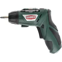 Аккумуляторная отвертка Hammer Flex с набором бит, 3.6 В 1.3 Ач, 4 Нм, Li-Ion ACD3.6A