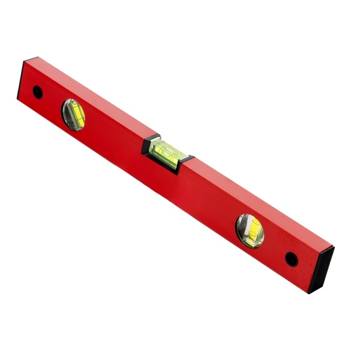 Уровень алюминиевый, 400 мм, 3 глазка, красный, линейка Matrix фото 3 Уровень алюминиевый, 400 мм, 3 глазка, красный, линейка Matrix фото 3