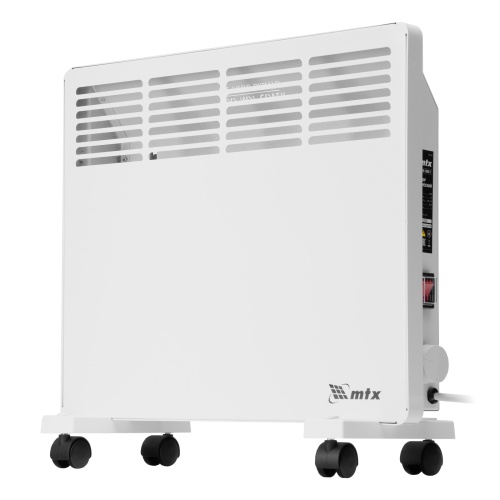 Конвектор электрический КМ-1000.1, 230 В, 1000 Вт, X-образный нагреватель, колеса, термостат MTX фото 2