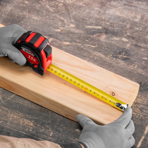 Рулетка Status Magnet 3 fixations,7,5 м х 25 мм,обрезиненный корпус,зацеп с магнитом Matrix фото 10