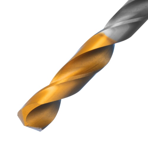 Сверло спиральное по металлу 7,5 x 109 мм, Р6М5, Golden Tip  Denzel фото 3