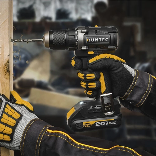 Дрель-шуруповерт аккумуляторная RUNTEC PRO 13 мм,20В, 2*2Ач, 55Нм RT-ID221 фото 9