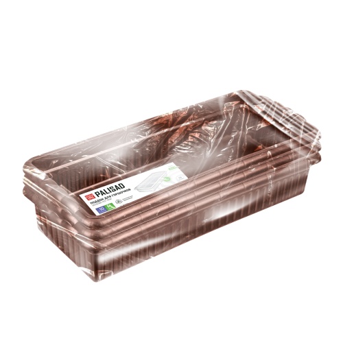 Поддон для рассады 444х185х82 мм, пластиковый, 3 шт, под 10 горшочков 460 мл. Palisad фото 8