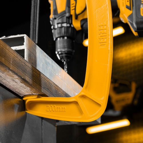 Струбцина G-образная, усиленная, 200 мм Denzel фото 16