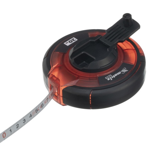 Рулетка геодезическая 20 м х 12,5 мм, закрытый корпус, стальная лента, односторонняя шкала, Pro Matrix фото 3