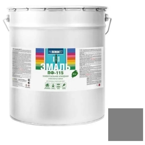 Эмаль Proremontt ПФ-115 RAL 7004 серая 20 кг Эмаль Proremontt ПФ-115 RAL 7004 серая 20 кг