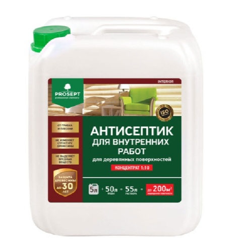 Антисептик Prosept Interior 003-5 5 л Антисептик Prosept Interior 003-5 5 л