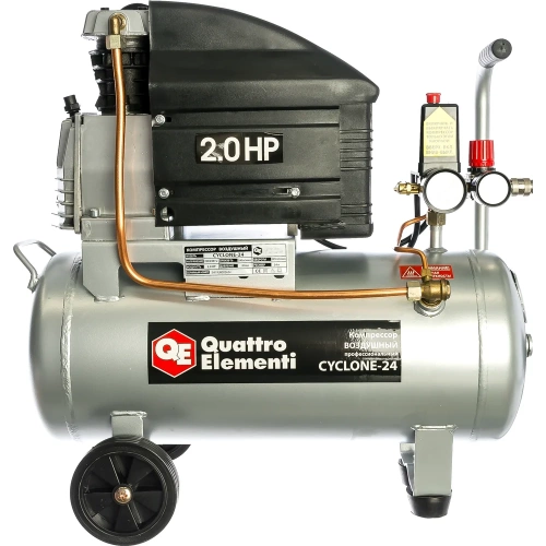 Масляный поршневой компрессор QUATTRO ELEMENTI CYCLONE-24 770-230 фото 4