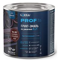 Грунт-эмаль по ржавчине 4 в 1 Лакра Prof it шоколадно-коричневый RAL 8017 1,7 кг