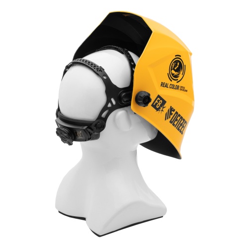 Щиток защитный лицевой (маска сварщика) F8, см. окно 100х50, Real Color, DIN4/5-8/9-13// Denzel фото 4