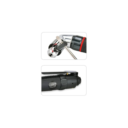 Дрель пневматическая угловая TOPTUL 10 мм, 1500 об/мин, патрон с ключом, KAQB1215 фото 3