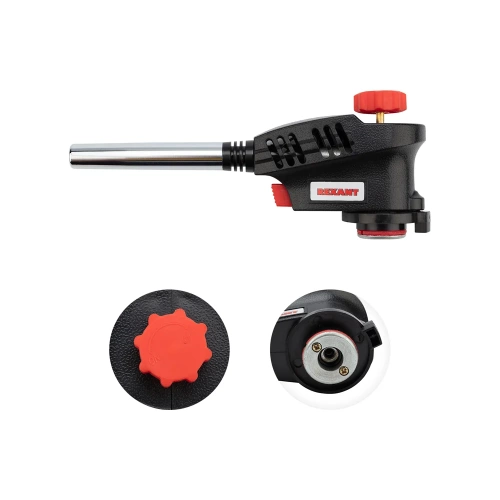 Газовая горелка-насадка Rexant GT-30 с пьезоподжигом паяльного типа 12-0030 Газовая горелка-насадка Rexant GT-30 с пьезоподжигом паяльного типа 12-0030