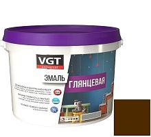 Эмаль универсальная VGT глянцевая Ral 8011 коричневая 2,5 кг