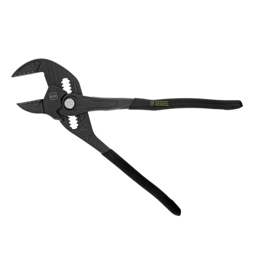 Клещи переставные, кнопочный механизм, обливные рукоятки, сантехнические, 250 мм Denzel фото 4 Клещи переставные, кнопочный механизм, обливные рукоятки, сантехнические, 250 мм Denzel фото 4