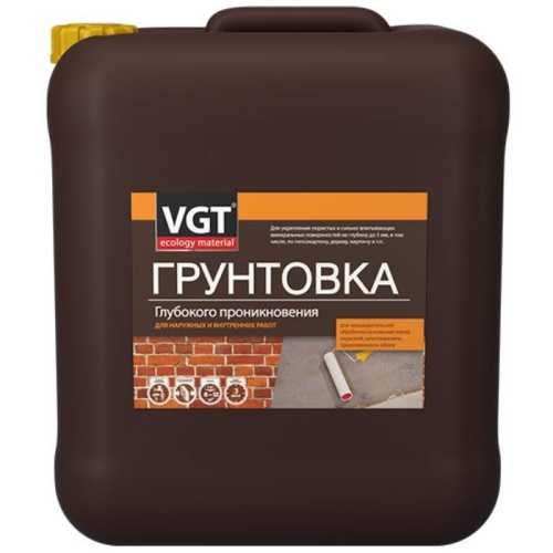 Грунтовка глубокого проникновения VGT ВД-АК-0301 для наружных и внутренних работ 30 кг