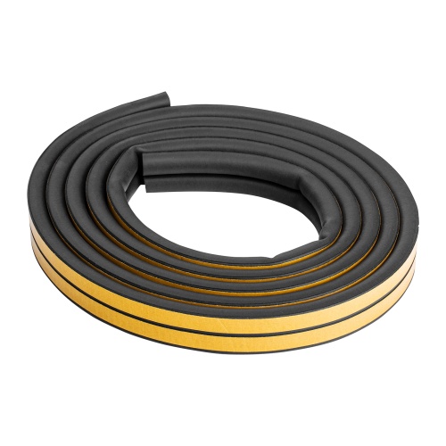 Уплотнитель резиновый 14х12 мм для широких щелей, 6 м, профиль "D", черный Сибртех Уплотнитель резиновый 14х12 мм для широких щелей, 6 м, профиль "D", черный Сибртех