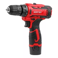 Аккумуляторная дрель-шуруповерт WORTEX BD 1220 Li в чемодане 12 В, 30 Нм, 2x1.5 А/ч, БЗП 10 мм 1329356