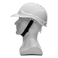 Каска защитная из ударопрочной пластмассы, белая Сибртех