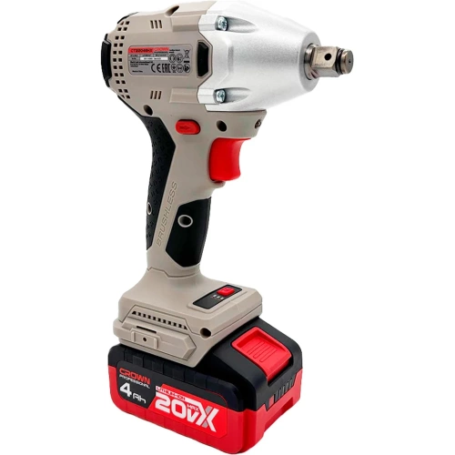 Гайковерт ударный Crown аккумуляторный BL CT22046HX-4S TB фото 4