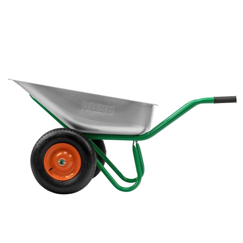 Тачка садово-строительная, 2-х колесная, усиленная, грузоподъемность 320 кг, объем 90 л Palisad фото 5