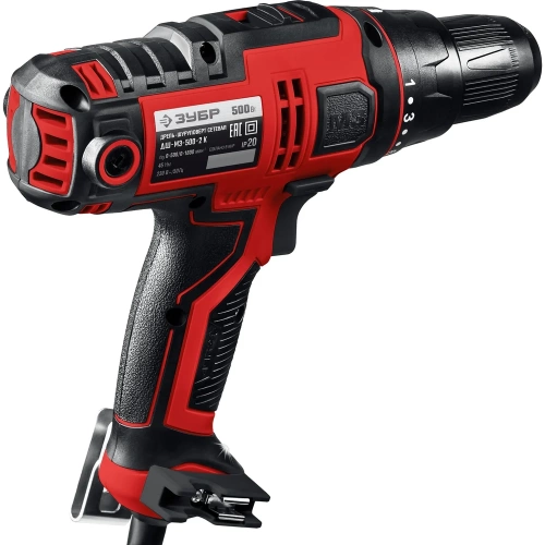 Сетевая дрель-шуруповерт ЗУБР ДШ-М3-500-2 К фото 5