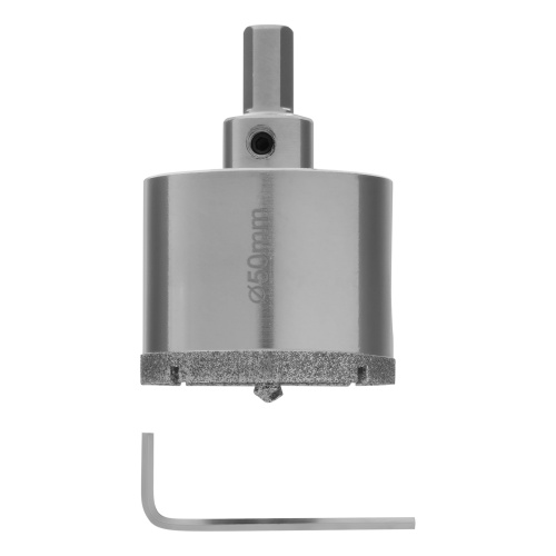 Сверло алмазное по керамограниту, 50 х 67 мм, трехгранный хвостовик Matrix фото 3