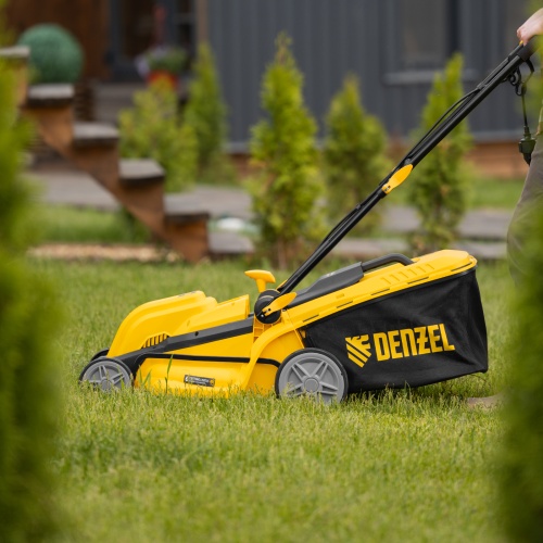 Газонокосилка электрическая GMC-1800, шир. 38см, 1800 Вт, 6 уров., травосб. 35 л Denzel фото 31