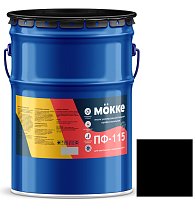 Эмаль алкидная профессиональная Mokke ПФ-115 черная 20 кг