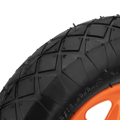 Колесо пневматическое «Звезда» 4.80/4.00-8 D380 мм, внутренний диаметр подшипника 20 мм, длина оси 90 мм Palisad фото 4