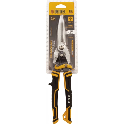 Ножницы по металлу Denzel 315мм, прямой проходной рез, сталь-CrMo, трехкомп.рук-ки 78373 фото 11 Ножницы по металлу Denzel 315мм, прямой проходной рез, сталь-CrMo, трехкомп.рук-ки 78373 фото 11