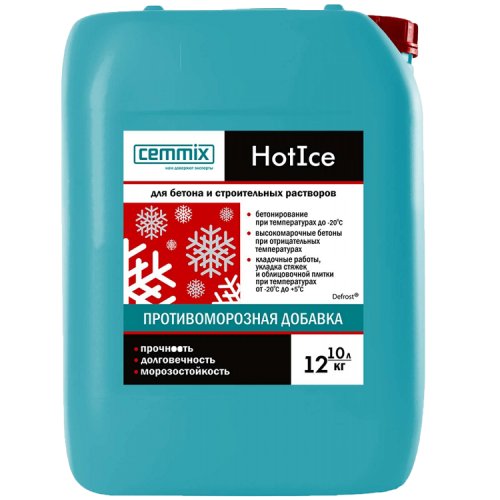 Добавка противоморозная Cemmix HotIce 10 л