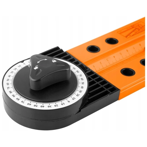 Разводной угломер с уровнем NEO Tools 2 глазка, простой карандаш 72-225 фото 3