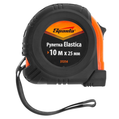 Рулетка Elastica,10 м х 25 мм,обрезиненный корпус Sparta фото 4