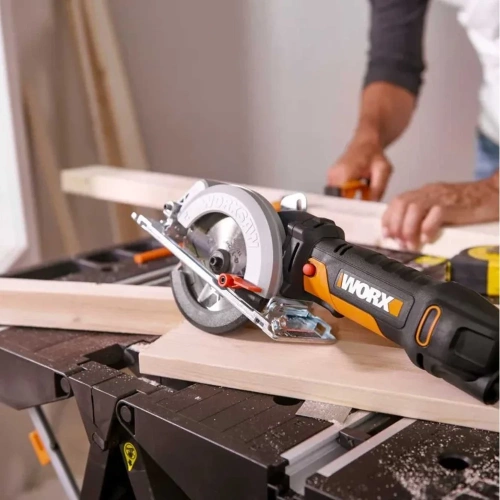 Компактная дисковая пила WORX 500 Вт, 120 мм, кейс WX439 фото 9